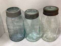 GROUP OF ASSORTED FRUIT JARS