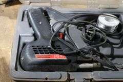 SOLDERING GUN, LOCK PINS, TOOL TRAY WITH CONTENTS