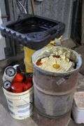 2 OIL BARRELS & OIL PAN