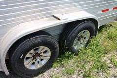 2008 EBY 20' ALUMINUM 5TH WHEEL STOCK TRAILER