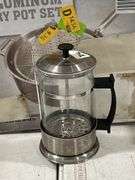 CAMP CHEF ALUMINUM FRY POT SET & FRENCH PRESS COFFEE POT