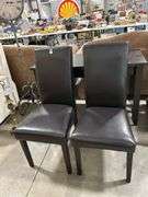 2 UPHOLSTERED DINNING CHAIRS