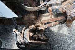 2001 INTERNATIONAL 8100 TANDEM AXLE ROLL OFF TRUCK