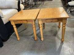 TWO SIDE TABLES - 18"X22"X19"