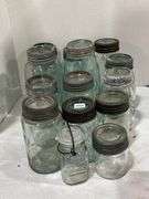 GROUP OF ASSORTED FRUIT JARS