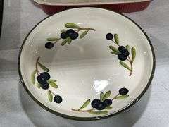CORELLE PLATES & BOWLS, CERAMIC SERVING BOWL & CASSEROLE DISH