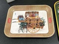 3 COCA COLA METAL SERVING TRAYS