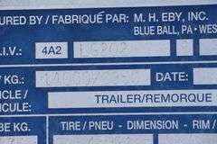 2008 EBY 20' ALUMINUM 5TH WHEEL STOCK TRAILER