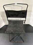 MINIATURE ANTIQUE FOLDING CHAIR