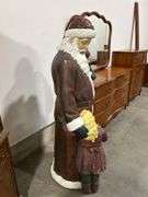 LARGE CERAMIC SANTA WITH CHILDREN FIGURINE - HEIGHT 59"