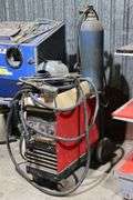 LINCOLN ELECTRIC WIRE-MATIC 255 CONSTANT VOLTAGE DC ARC WELDING POWER SOURCE & WIRE FEEDER