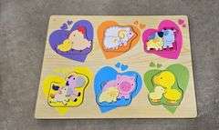 2 WIRE PUZZLE HOLDERS & 9 PUZZLES - ALL COMPLETE