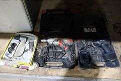 MASTERCRAFT DRILL WITH BATTERY & CHARGER, BLACK & DECKER ELECTRIC DRILL, SPOT SAND BLASTER