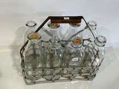 8 QUART MILK BOTTLES WITH CARRIER