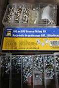 SOLDERING GUN, LOCK PINS, TOOL TRAY WITH CONTENTS