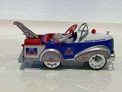 CROWN PREMIUMS BIG A AUTO PARTS 1940 GENDRON TOW TRUCK PEDAL CAR BANK