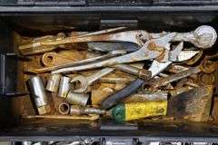 TOOLBOX WITH CONTENTS, BIT & HOLE SET