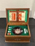 POPULAR GAMES IN WOODEN BOX - MISSING DOMINOES
