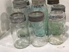 GROUP OF ASSORTED FRUIT JARS