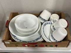 CORNINGWARE PLATES, BOWLS & MUGS