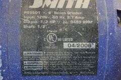 POWER SMITH 6" BENCH GRINDER ON STAND