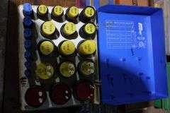 UNIVERSAL O-RINGS, HARD HAT, TACKLE BOX WITH CONTENTS, GUN CLEANING KIT ETC.