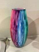 3 ART GLASS VASES