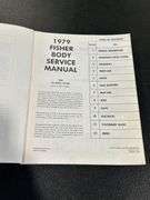 1978 & 2-1979 CHEVROLET FISHER BODY SERVICE MANUALS