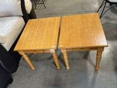 TWO SIDE TABLES - 18"X22"X19"