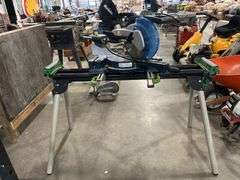 MASTERCRAFT HAWKEYE 10" SLIDING COMPOUND MITRE SAW & STAND