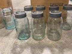 2 BOXES OF ASSORTED FRUIT JARS