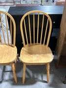 FOUR HOOP BACK CHAIRS