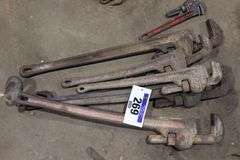 GROUP OF PIPE WRENCHES