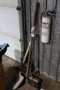 SHOVEL, PUSH BROOM & FLOOR SQUEEGE