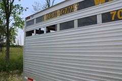 2008 EBY 20' ALUMINUM 5TH WHEEL STOCK TRAILER