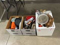 3 BOXES OF ASSORTED KITCHEN ITEMS