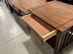 COFFEE TABLE AND TWO SIDE TABLES