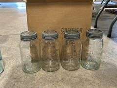 2 BOXES OF ASSORTED FRUIT JARS