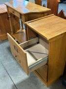 OAK FILING CABINET - 16"X17"X28"