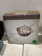 CAMP CHEF ALUMINUM FRY POT SET & FRENCH PRESS COFFEE POT