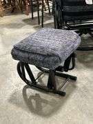 UPHOLSTERED GLIDER ROCKER WITH FOOT STOOL