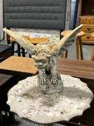 PLASTER GARGOYLE PLANTER - 20"X18"