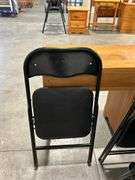EIGHT FOLDING CHAIRS