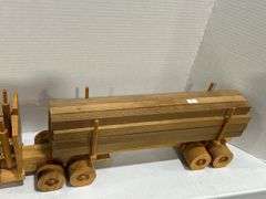 WOODEN LOGGING TRUCK MODEL - 26"