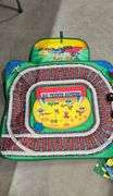 KNEX, DUPLO AND CAUTION KIDS ZONE PLASTIC SIGN