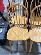 FOUR HOOP BACK CHAIRS