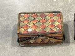 WOODEN STORAGE CHEST & PICNIC BASKET