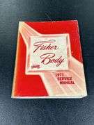 3- 1970 & 2 - 1971 CHEVROLET FISHER BODY SERVICE MANUALS