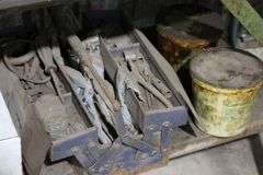 PARTIAL SOCKET WRENCH SET, TOOL BOX & CONTENTS, PACKING CROWN RINGS ETC.
