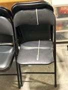 EIGHT FOLDING CHAIRS